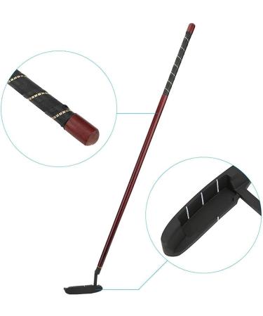 Sturdy Zinc Alloy Golf Putter with Premium Grip | Portable Mini Kids Club for Men, Junior, Adults | Indoor Outdoor Putting Practice | Detachable Push Rod | Right & Left Handed | Rosewood - Buy Online on GoSupps.com