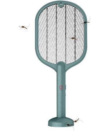 Fly Racket | 3000 V Electric Indoor Insect UV Light Inhaled Photocatalyst UV Fly Trap Light 2 in 1 with Safety Mesh 3 Layers for Bedroom Cyhamsis (Green) - Buy Online on GoSupps.com