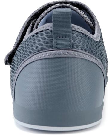 Sisttke Diabetic Shoes - Adjustable Arthritis Edema House Slippers for Swollen Feet - Extra Wide 7.5 Women/6 Men - Grey - Buy Online on GoSupps.com