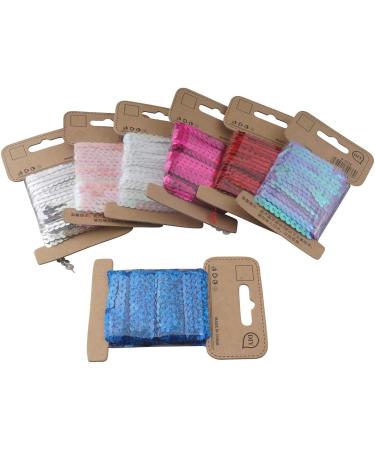 12 Colors 5mm Flat Sequin Trim String Sequins for DIY Craft Embellishments - ALLinONE - Buy Online on GoSupps.com