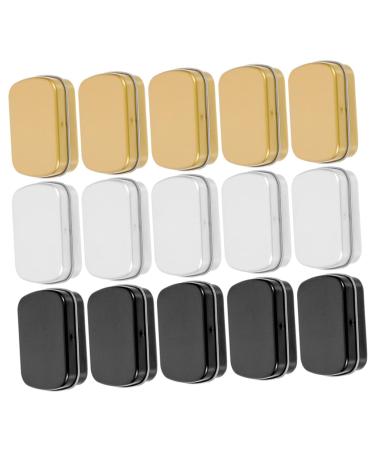 MUSISALY 15pcs Mini Tin Box Iron Candy Cans Small Iron Can Small Tins with Lids Small Tin Case Small Objects Organizer Iron Jar Wedding Candy Tins Iron Containers Iron Organizer Cream Case