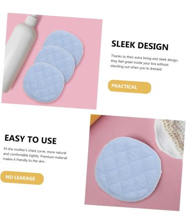 30 Washable Absorbent Breast Pads - Cotton Nursing Discs for Baby Milk Spill Protection - Buy Online on GoSupps.com