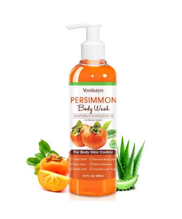 yonisayo Persimmon Body Wash for Old People Smell Deodorant Natural Bar Soap for Smelly Feet Strong Odor Remove