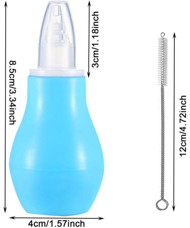 GWAWG 3 PCS Baby Nasal Aspirator Nose Sucker - Mucus Removal for Newborns and Toddlers (Blue Yellow Pink) - Buy Online on GoSupps.com