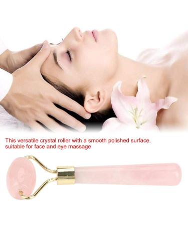 Jade & Rose Quartz Massage Roller - Facial & Body Skincare Tool for Relaxation & Firming | Slimming Crystal Roller - Buy Online on GoSupps.com
