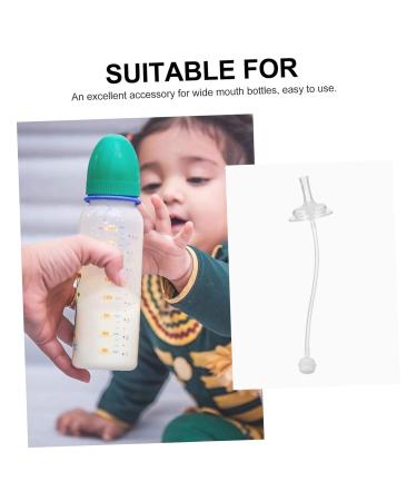 Rorpoir 4-Pack Wide-Neck Baby Bottle Straws | Feeding Accessories for Easy Milk Feeding - Buy Online on GoSupps.com
