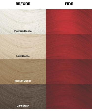 Crazy Color Vibrant Fire Semi-Permanent Hair Dye - Pillarbox Red Vegan Formula | 200ml - Buy Online on GoSupps.com