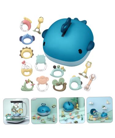 Toyvian Hand Bell Soothing Toy Set for Babies | Calming Rattle, Teether & Pacifier | Animal Shaped Teething Toys - Buy Online on GoSupps.com