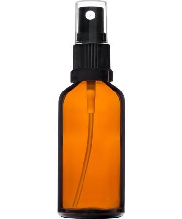 HandsUnity 50ml Brown Glass Spray Bottles - 12pcs Small Atomizers with Black Caps for Pharmacy Use - Buy Online on GoSupps.com