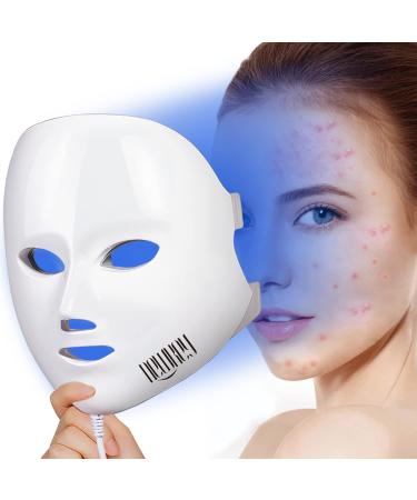 Blue light Therapy for Acne  NEWKEY Blue Light Therapy Mask for Face  7 Colors Acne Light Therapy Mask Treatment Device  Korea PDT Technology Light Therapy for Acne I Redness I Inflammation I Blemish Control