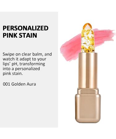 COLORCODE Color Changing Lipstick for Women with 24K Gold Flakes Moisturizing and Long Lasting Clear Color Changing pH Lip Gloss with Jojoba and Meadowfoam Seed Oil Golden Aura #001 Golden Aura - Buy Online on GoSupps.com