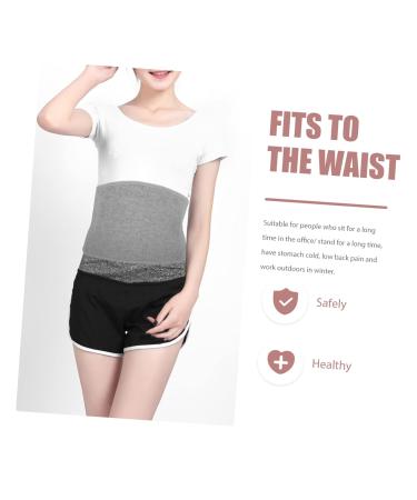 Portable Bamboo Charcoal Lumbar Belt - Massaging Heating Pad & Waist Support Corset - Plush Abdominal Brace 82x28cm - International Shipping - Buy Online on GoSupps.com