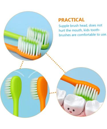 Magiclulu 4-Piece Cartoon Carrot Children's Toothbrush Set - Travel-Friendly Daily Use Oral Care - Buy Online on GoSupps.com
