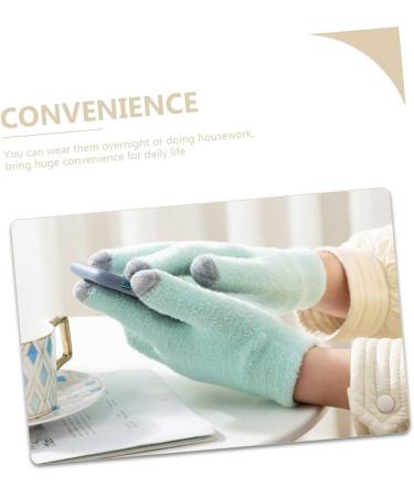 DOITOOL 1 Pair Gel Gloves Cracked Gloves Cosmetic Glove Gloves for Dry Cracked Hands Cracked Hands Repair Gloves Finger Gloves Hand lotions Skin Care Gloves Skin Gel Screen Yarn 20X13CM - Buy Online on GoSupps.com