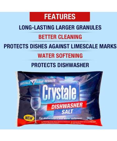Crystale: Dishwasher Rinse Aid - 500ml & Dishwasher Salt - 2kg (Set of 2) - Buy Online on GoSupps.com