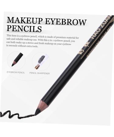 DOITOOL 8pcs Pencil Eyebrow Professional Makeup Pencils with Women -in- Tool Sharpener A Girls Built-in in 1 count (Pack of 1) Black - Buy Online on GoSupps.com