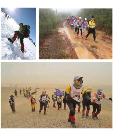 Buy Bavooty Waterproof Outdoor Gaiters - Adjustable Breathable Dustproof Leg Protection for Hiking - Rose Red - Buy Online on GoSupps.com