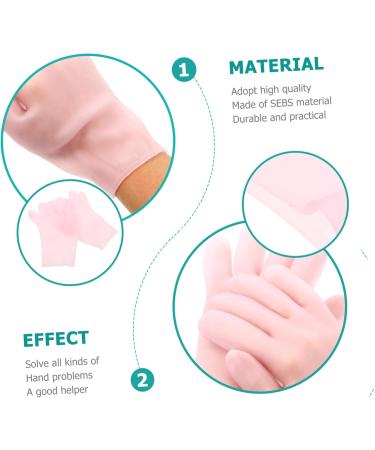 FRCOLOR 2 Pairs Moisturizing Gloves Overnight Gloves for Dry Hands Cracked Gloves Dry Hands Gloves Sleeping Gloves Dry Cracked Hand Gloves Exfoliating Hand Masks Facial Mask Care Pink Sebs - Buy Online on GoSupps.com