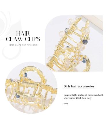 Brinie Ocean Bubble Hair Claw Clamp with Pearls and Tassels - Hair Accessory for Women and Girls - Buy Online on GoSupps.com