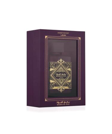 Lattafa Bade'e Al Oud Amethyst for Unisex Eau de Parfum Spray 3.4 Ounce / 100 Ml 3.4 Fl Oz (Pack of 1)