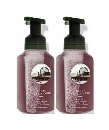 Bath & Body Works Berry Waffle Cone Gentle Foaming Hand Soap 8.75 Ounce 2-Pack (Berry Waffle Cone)