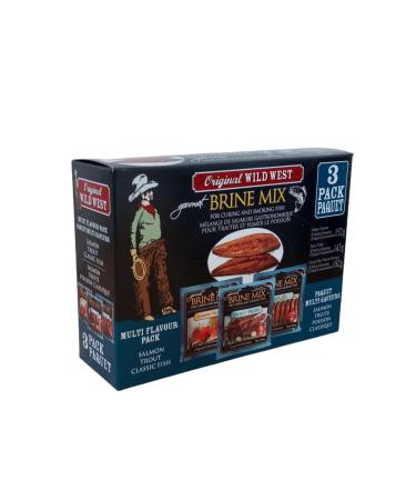Original Wild West - Gourmet Brine Mix 3 Pack (Salmon Trout and Classic Fish)