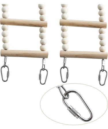 Bird Parrot Ladder Bridge Wooden Bird Climbing Swing Toys Bird Perch Stand Toys Pet Bird Cage Accessories Wood Climbing Ladders for Rats Hamster Squirrel Sugar Gliders Budgie (28 Ladders)(157 CM) 28 Ladders/157 CM - Buy Online on GoSupps.com