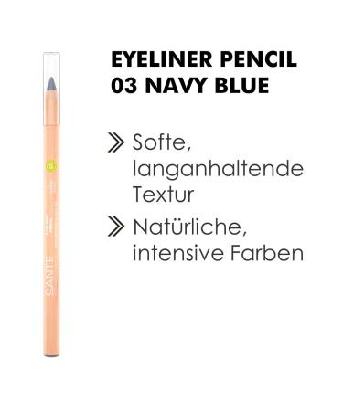 Sante Naturkosmetik Eyeliner Pencil 03 Navy Blue - Creamy Kajal Eyeliner for Intense Color 1.14g - International Shipping Available - Buy Online on GoSupps.com