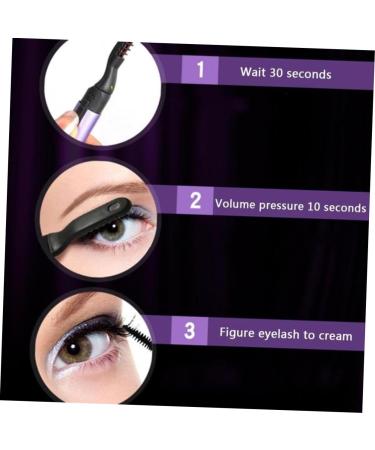 Housoutil Eyelash Heated Curler Electric Quick Natural Curling Lasting Eyelash Curler Tool Eyelash Holder Eyelash Heat Curler Purple Four Generations Heating Hair Curler - Buy Online on GoSupps.com
