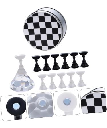 Ipetboom Magnetic Base 1set Manicure Practice Base Nail Manicure Supporter Manicure Tool Nail Beauty Supporter Nail Practice Base Nail Art Practice Holder Cosmetic Metal Nail Supplies 9.2x4.8cm As Shown - Buy Online on GoSupps.com