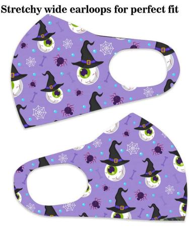 Yliquor 5pc Adult Halloween Mouth Mask for Protection Face and Nose Health Washable Earloop Mask Reusable Washable for Men Women Adults (5 PC O) - Buy Online on GoSupps.com