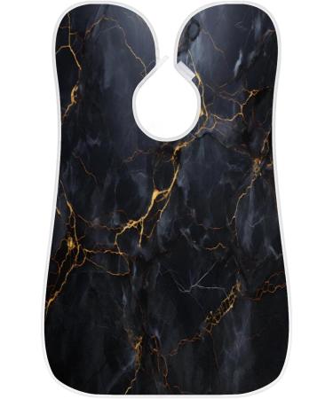 Black Marble Beard Bib Apron - Ultimate Beard Hair Catcher for Men | Perfect Gift for Dad Husband | Father's Day Anniversary Christmas - Buy Online on GoSupps.com