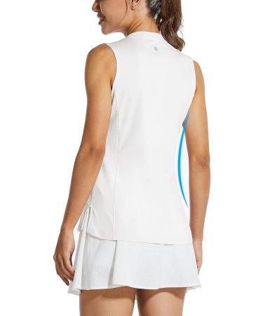 BALEAF Women's Sleeveless Golf Tennis Shirt - White - Large - Buy Online on GoSupps.com
