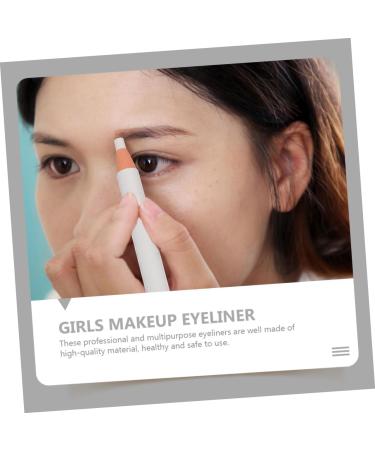 Beatifufu 4pcs White Line Drawing Eyebrow Pencil Girl Eyeliner Tool Eye Shadow Pencil White Brow Mapping Pen - Buy Online on GoSupps.com