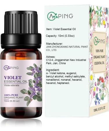 Essential Oil Set 6x10ML - 100% Pure Organic Oils for Diffuser Massage Spa & Yoga - Cherry Blossom Rose Jasmine Violet Neroli & Ylang Ylang - Buy Online on GoSupps.com