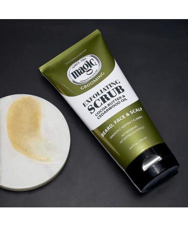 Softsheen-Carson Magic Men's Exfoliating Face Scrub - Cocoa Butter & Cedarwood Oil for Beard, Skin & Scalp - 6.8 fl oz - Buy Online on GoSupps.com
