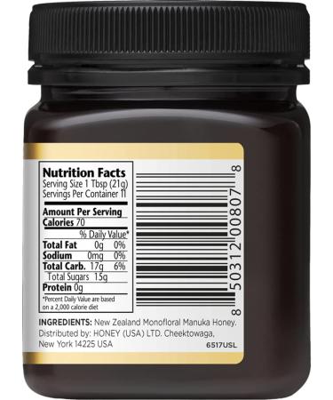Manuka Doctor Monofloral MGO 125+ Manuka Honey - 8.75 oz (250g) - Pure & Natural - Buy Online on GoSupps.com