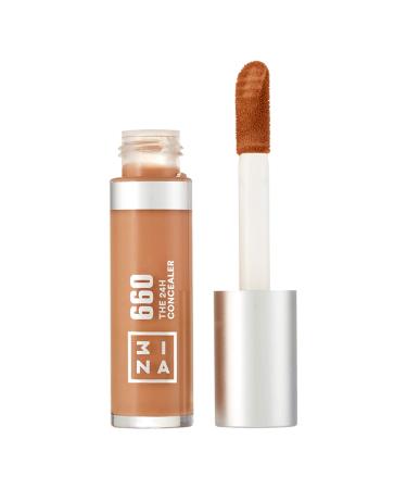 3INA MAKEUP The 24H Concealer 660 Long-Lasting Fluid Concealer Bronzer Light to Medium Coverage All Skin Types 1 g