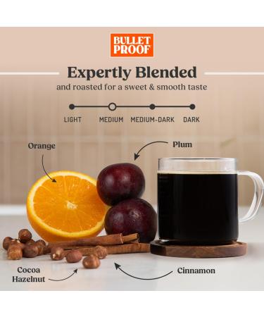 BulletProof Coffee Original Medium Roast Whole Bean 12 oz - Premium Quality Coffee - Buy Online on GoSupps.com