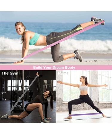 Buy Extended Fabric Yoga Belt Resistance Band - Non-slip Fitness Exercise for Legs Buttocks & Arms - Buy Online on GoSupps.com
