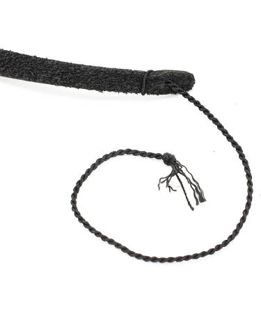 Ardour Crafts Bull Whip 4 feet Handmade Leather Cowhide Stock Whips for Horse Riders Trainers Beginners and Toddler - Indiana Jones Design Black Equestrian Bullwhip - Buy Online on GoSupps.com