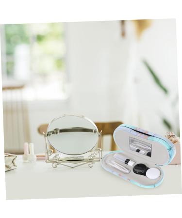 Homsfou Double-Layer Glasses Case | Double-Sided Colored Glass Container for Contact Lenses & Glasses | Travel Protective Cover with Flocked Cloth | International Shipping Available - Buy Online on GoSupps.com