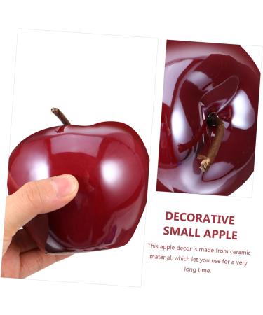 ABOOFAN Home Decor Fruit Model Apple Decorations Decorative Small Apple Lifelike Apple Craft Xmas Themed Apple Decor Ceramic Apple Decoration Ceramic Apple Ornament Ceramics Crafts - Buy Online on GoSupps.com