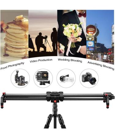Motorized Time Lapse Camera Slider Track Dolly Rail System with Follow Focus - 31-80cm - Buy Online on GoSupps.com
