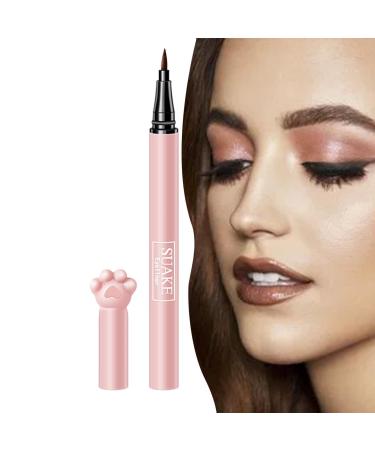 Sloane Pink liquid eyeliner pencil in the shape of a cat's paw quick-drying liquid liner 24-hour waterproof black eyeliner