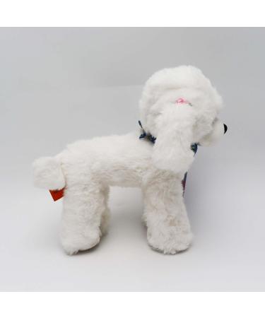 Heionia Cuddly Dog Plush Toy Kawaii Teddy Dog with Scarf (30cm) - Perfect Gift for Kids & Girls - Soft White Pudel Animal - Buy Online on GoSupps.com
