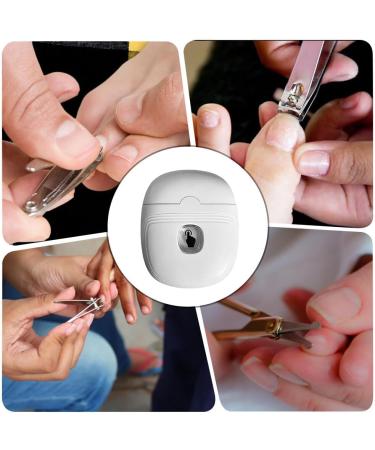 KUWUNG Electric Nail Clippers Electric Nail Cutter with Light Nail Scraps Storage Portable Automatic Nail Cutter USB Rechargeable Safety Fingernail Trimmer for Baby Adults Seniors - Buy Online on GoSupps.com