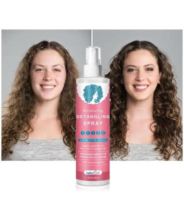 NatuCurl Moisturising Detangling Hair Spray for Curly Hair - With Castor Oil & Shea Butter - Promotes Hair Growth - For Curly Wavy Frizzy & Damaged Hair - Buy Online on GoSupps.com