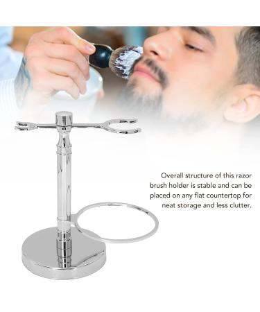 Premium Shaving Brush Holder Set Alloy Stand & Razor Brush for Men | International Shipping Available - Buy Online on GoSupps.com