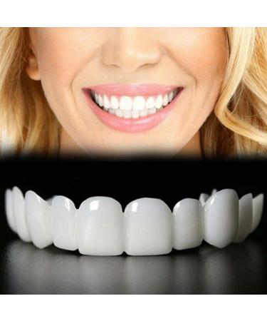 Temporary artificial teeth for men and women cosmetic teeth for upper and lower jaws natural shade and comfortable fit